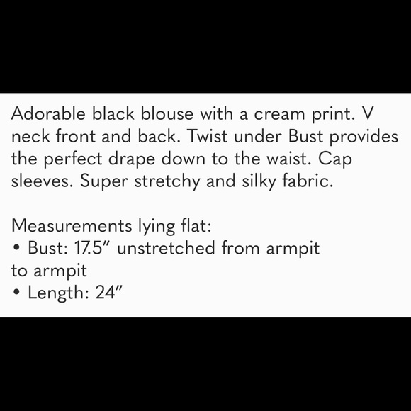 London Times Double V-Neck Blouse - Picture 7 of 7